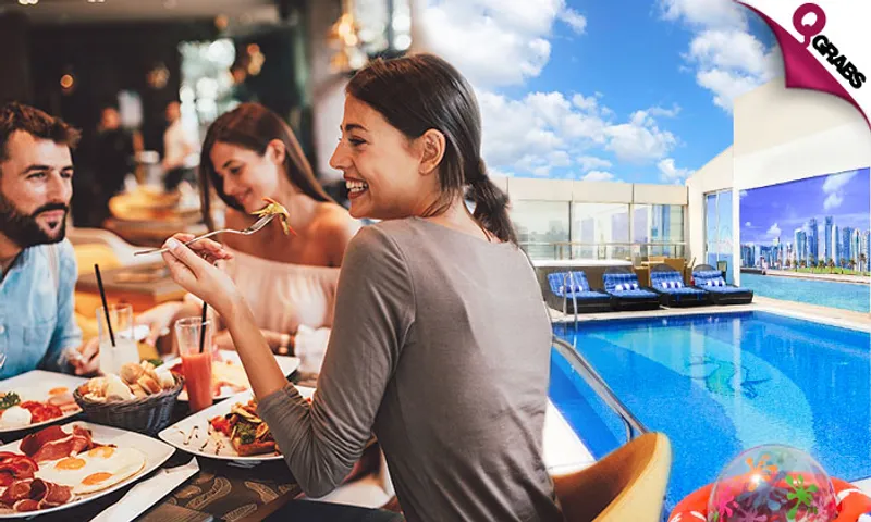Lunch OR Dinner Set Menu + Pool & Jacuzzi Access!
